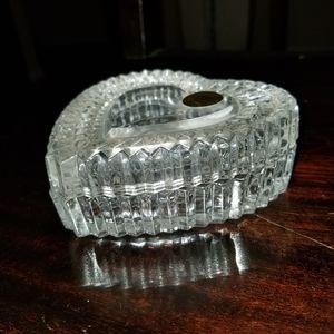 Telaflora 24% Lead Crystal Heart Shaped Trinket Box